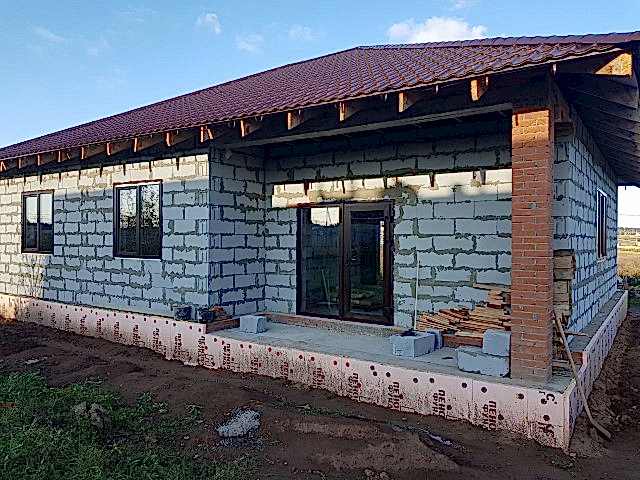 Остекление частного дома из газобетонных блоков Стеклим-Теплим Пермь